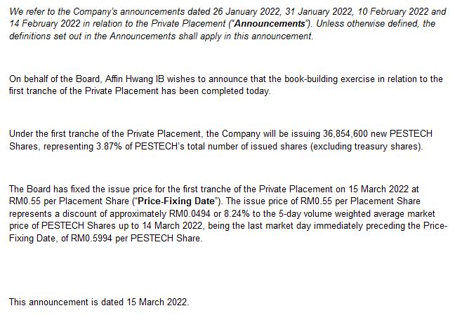 Announcement: New Issues of Securities 15032022_02