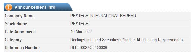 Announcement: DEALINGS IN LISTED SECURITIES 10032022_02