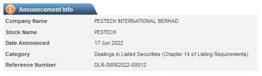 Announcement: Dealings Outside Closed Period 17062022 - 02