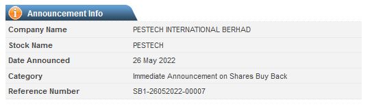 Announcement: Immediate Announcement on Shares Buy Back 26052022 - 02