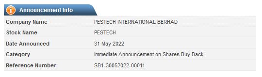 Announcement: Immediate Announcement on Shares Buy Back 31052022 - 02