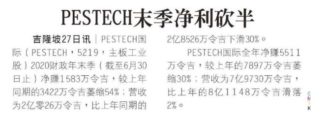 News: Oriental Daily News 28082020