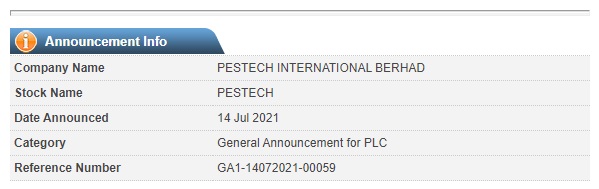 Announcement: Changes in the Interest of Director and Substantial Shareholder LPC 140721 - 02