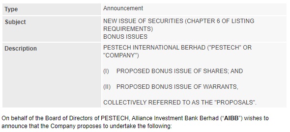 Announcement: New Issue of Securities 300821 - 01