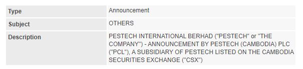 Announcement: Announcement by PCL 25042023 - 01