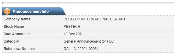 Announcement: PESTECH Cambodia minutes of the General Shareholders' Meeting 131221 - 02