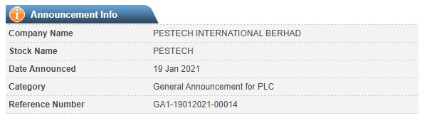 Announcement: Dealing Outside Closed Period 19012021- 02
