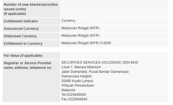 Announcement: Special Dividend 19012021 - 02