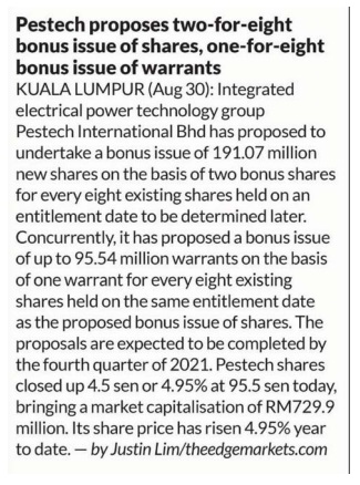 news: The Edge CEO Morning Brief (Newspaper) 310821