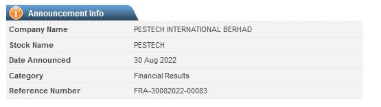 Announcement: Quarter Report Q4 2022 - 05