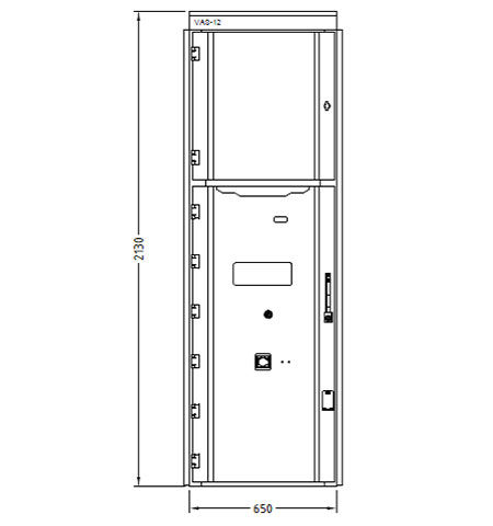 PESTECH Medium Voltage Switchgear (Typical Front View)