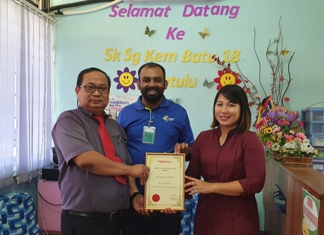 Sponsorship of School Equipment to SK Sg. Kem Batu 18, Bintulu