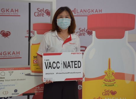 PESTECH employees getting vaccinated
