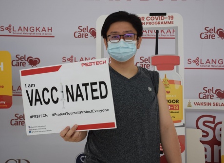 PESTECH employees getting vaccinated