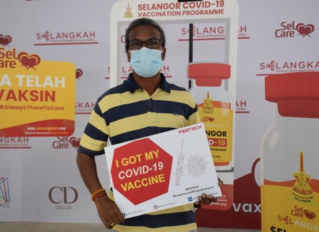 PESTECH employees getting vaccinated