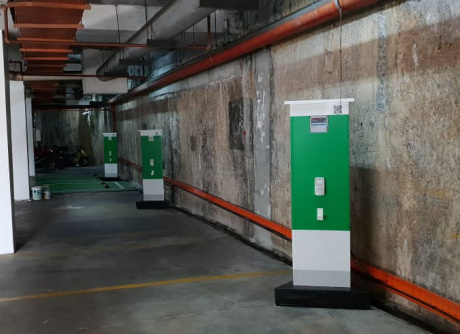 3.7kW EV Charger Station at TNB Jalan Timur, Kuala Lumpur