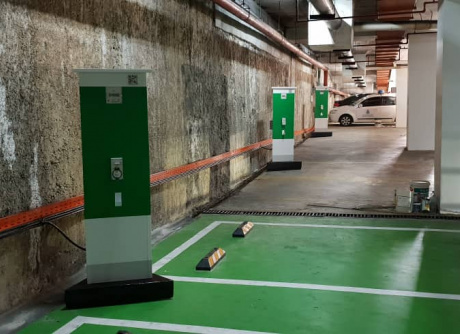 3.7kW EV Charger Station at TNB Jalan Timur, Kuala Lumpur