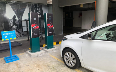 PESTECH EV Charger Station at DPulze Shopping Mall, Cyberjaya