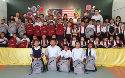 Pestech Sponsored School Bags To Three Schools In Sri Aman, Sarawak